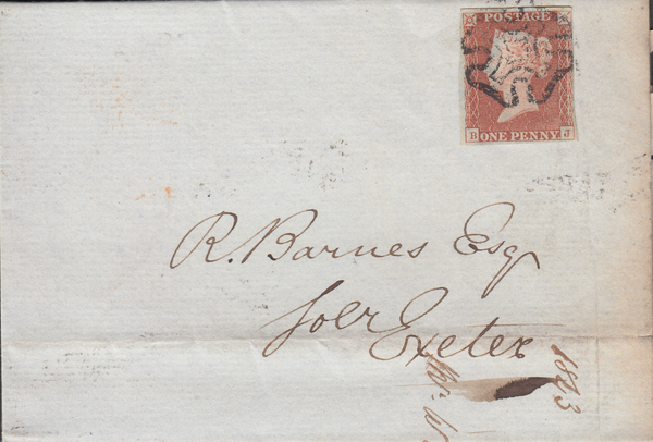 73491 - 1843 WARWICK MALTESE CROSS/PL.19(BJ)(SG8). Wr...