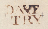 73621 NORTHAMPTONSHIRE. Circa 1750 wrapper from Daventry...