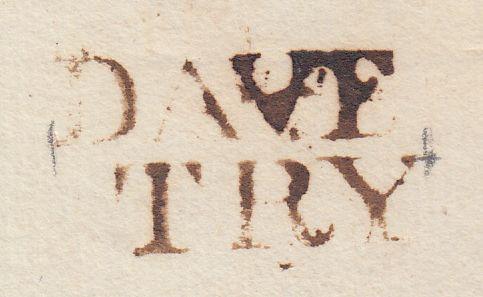 73621 NORTHAMPTONSHIRE. Circa 1750 wrapper from Daventry...