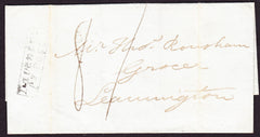 73639 - 1832 NORTHANTS/DAVENTRY PENNY POST(NN57). 1832 wrapper Daventry to Leaming...
