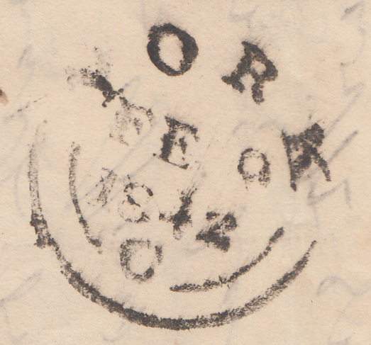 73763 - 1842 YORK COMMON CROSS. Letter York to Malton ...