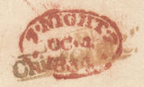 73821 - 1834 UNPAID MAIL. Wrapper used locally in London a...