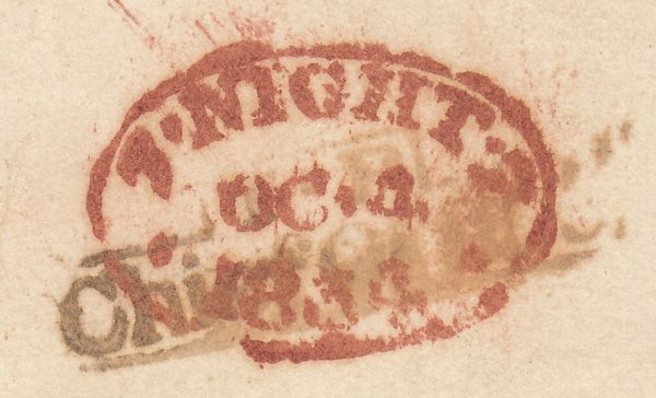 73821 - 1834 UNPAID MAIL. Wrapper used locally in London a...