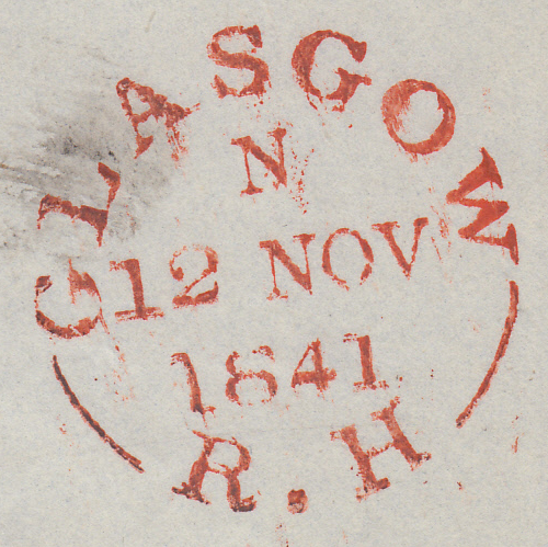 73982 - THE MALTESE CROSS OF GLASGOW. 1841 wrapper Glasgow...