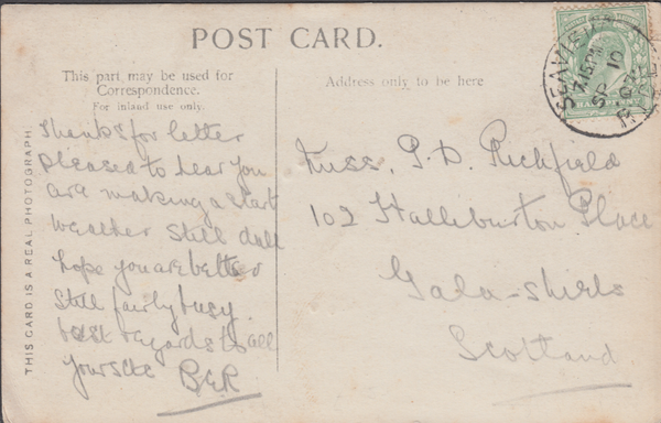 74270 - ISLE OF WIGHT. 1907 post card of Irene Vanbrugh to...