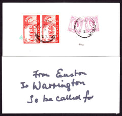 74297 - 1967 "RECORDED PARCEL TRANSIT" CARD. Card (165x77m...