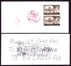 74303 - 1966 "RECORDED PARCEL TRANSIT" CARD. Card (165x77m...