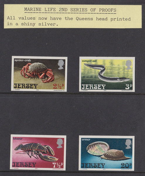 74375 - 1973 Jersey Marine Life - "IMPERFORATE PROOFS" (SG...
