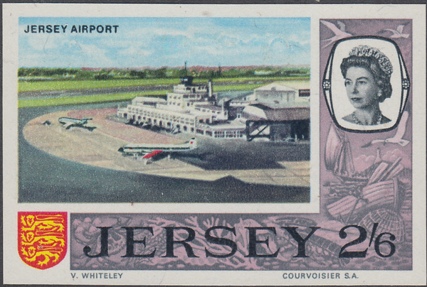 74378 - 1969 2/6d JERSEY PRE-DECIMAL (SG26) IMPERFORATE PROOF.  A very ...