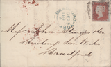 74405 - Pl.89 (NC)(SG8) ON COVER. 1849 letter Glasgow to Bradford w...