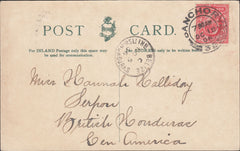 74598 - 1906 MAIL BANCHORY (SCOTLAND) TO SERPON BRITISH HONDURAS. Po...