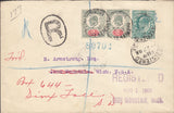74785 - 1903 REGISTERED MAIL LONDON TO USA. Envelope sent registered mail London to USA w...