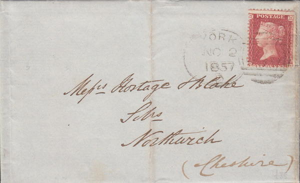 74865 - 1857 YORK SPOON ORIGINAL (RA136)/Pl.37(NC)(SG40). Entire York to