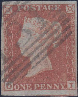 75139 - 1853 1D PL.162 (OI)(SG8). A fine used 1d pl. 162 lettered...