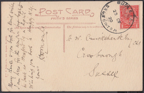 75261 - DEVON - BUDLEIGH SALTERTON SKELETON. 1920 post car...