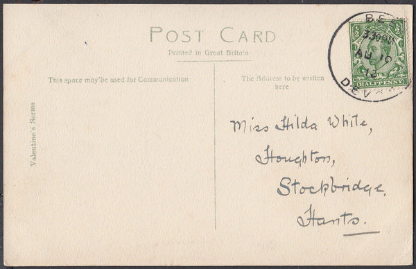75283 - DEVON - BEER SKELETON. 1912 post card of Seaton to...