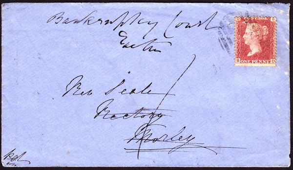 75307 - 1865 DEVON/RE-DIRECTED/PL.76(SG43)(BD). 1865 envelope Totnes to Morley (local usage...