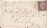 75320 - 1856 MAIL TOTNES TO EXETER/'HARBERTON' UDC IN BLACK. Envelope Tot...