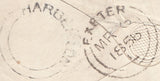 75320 - 1856 MAIL TOTNES TO EXETER/'HARBERTON' UDC IN BLACK. Envelope Tot...
