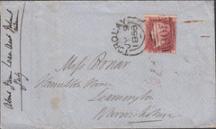 75344 - 1858 MAIL TORQUAY TO LEAMINGTON WITH 'BABBICOMBE' UDC.