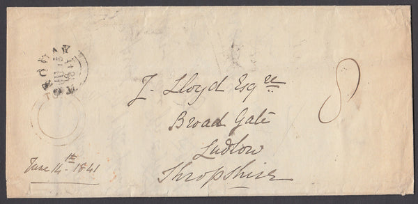 75348 - 1841 DEVON/"TOR" UDC (DN1450) ON COVER.. Large wrapper Tor...