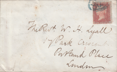 75360 BLUE-GREEN '805' BARRED NUMERAL OF TORQUAY ON COVER (SPEC C1ub)/PL.29(SG29)(DD).