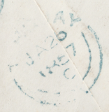 75360 BLUE-GREEN '805' BARRED NUMERAL OF TORQUAY ON COVER (SPEC C1ub)/PL.29(SG29)(DD).