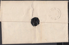 75386 - 1825 DEVON/'HONITON' MILEAGE MARK (DN754) . Undated wrapper entire Cornw...