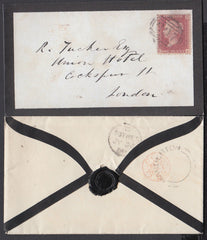 75389 - 1859 DEVON/'HARBERTON' UDC. Fine mourning env...