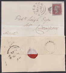 75441 - 1845 DEVON/'OAKFORD' UDC. Entire from St...