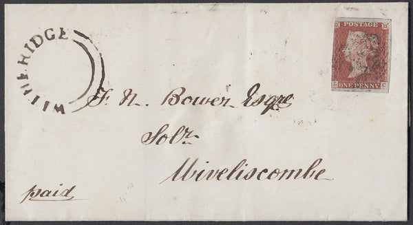75444 - 1846 DEVON/'WITHERIDGE' UDC. Wrapper to ...