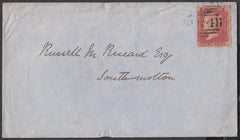 75452 - 1861 '014' NUMERAL OF WITHRIDGE (DEVON) ON COVER. Envelope Witheridge to South Molton wi...