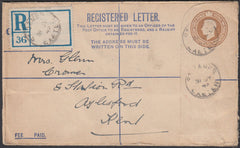 75543 - DEVON/REGISTERED MAIL. 1942 KGVI 5½d Bistre regist...