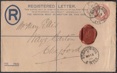 75614 - DEVON/REGISTERED MAIL. 1906 KEVII 3d red-brown reg...