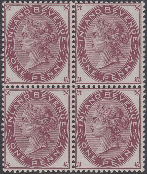 75747 - POSTAL FISCAL. 1881 1d type L20 die 4 (SGF23) COLO...