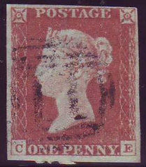75944 - 1847 1d pl.74 (CE) (SG8). Good to fine used lett...