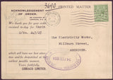 76072 - ADVERTISING. 1934 printed matter post card London ...