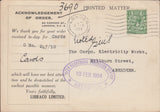 76073 - ADVERTISING. 1934 printed matter post card London ...