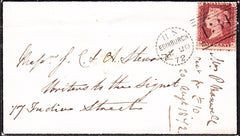 76095 - EDINBURGH DOTTED CIRCLE TYPE A9 (RA9). 1872 envelo...