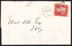 76119 - EDINBURGH DOTTED CIRCLE TYPE A5 (RA5). 1864 wrappe...