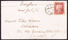 76142 - EDINBURGH DOTTED CIRCLE TYPE A11 (RA11). 1876 enve...