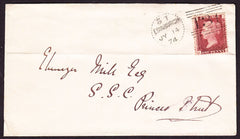 76155 - EDINBURGH DOTTED CIRCLE TYPE A10 (RA10)/Pl.120(SG43)(JJ). Enve...