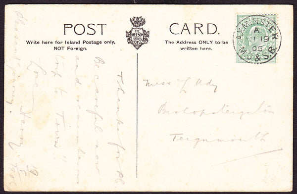 76170 - DEVON. 1906 post card to Teignmouth