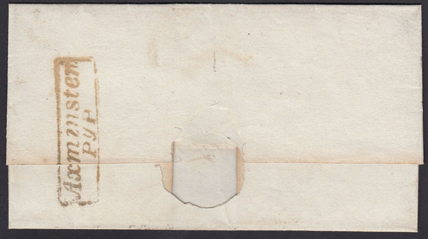 76182 - 1832 DEVON/AXMINSTER PENNY POST. 1832 wrapper dated March 9th to Exeter with...