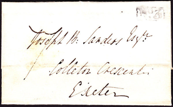 76183 - DEVON. 1833 wrapper dated November 1st to Exeter (...