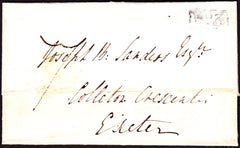76183 - DEVON. 1833 wrapper dated November 1st to Exeter (...