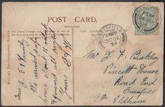 76341 - 1910 POST CARD DELIVERED IN 1924! Post card from B...