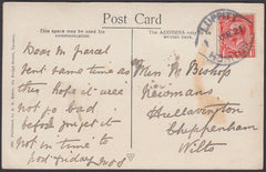 76402 - DEVON. 1921 post card (stain) of the Castle, Taunt...