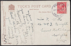 76412 - DEVON. 1922 post card to Colyton with KGV 1d cance...