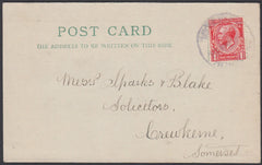 76421 - DEVON. 1921 post card used locally to Crewkerne wi...
